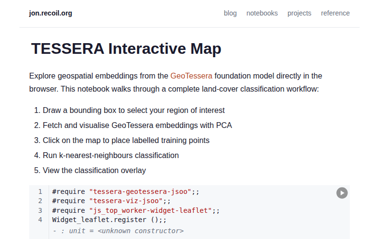 Interactive Map notebook preview
